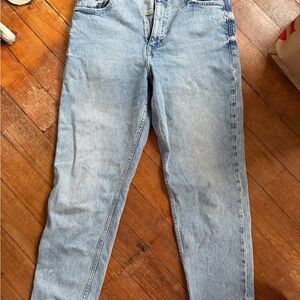 Zara light wash straight leg jeans